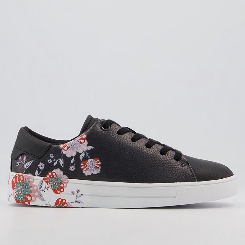 Ted Baker Aariah Sneakers Spiced Up Floral Trainers Shoes Flowers Lace Up - Picture 11 of 11